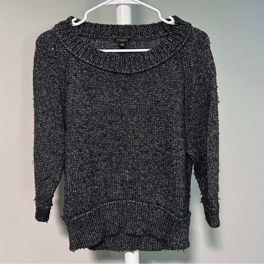 Ann Taylor Charcoal Gray Sweater